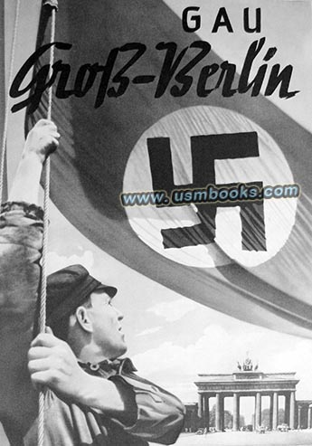 Nazi swastika flag Gau Gross-Berlin